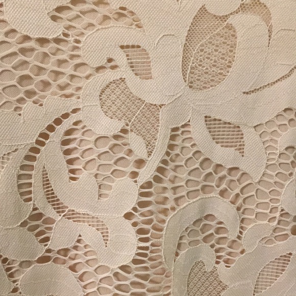 SeXy Lace Overlay Beige Neutral Slip Dress S M - Picture 6 of 8